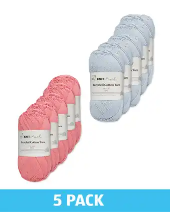 Aldi So Crafty Recycled Yarn 5 Pack offer