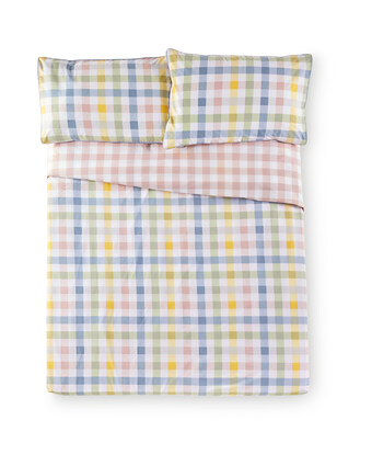 Aldi Check Double Duvet Set offer