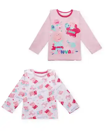Aldi Kids' 2 Pack Peppa Pig T-Shirts offer