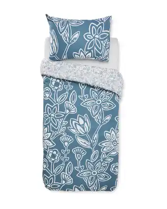 Aldi Single Outline Floral Duvet Set offer