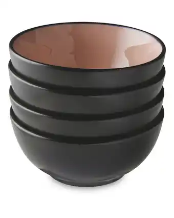 Aldi Pink Reactive Glaze Bowl 4 Pack offer