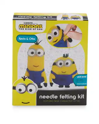 Aldi Minions Kevin & Otto Felting Kit offer