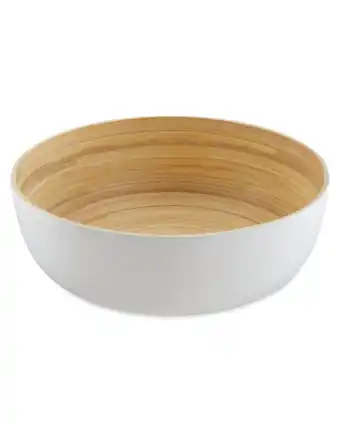 Aldi White Flat Bamboo Bowl offer