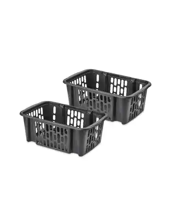 Aldi Dark Grey Basket 2 Pack offer