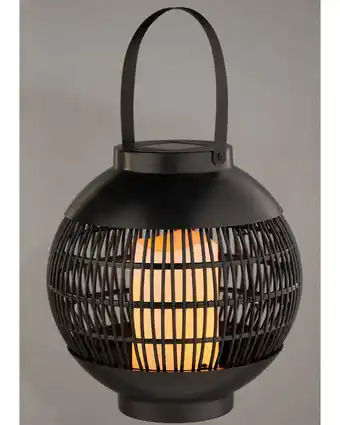 Aldi Black Solar Flickering Lantern offer