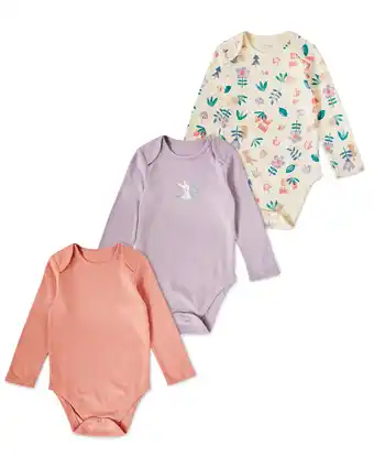 Aldi Secret Garden Baby Bodysuit 3 Pack offer
