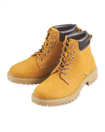 Aldi Mens Tan Leather Boot offer