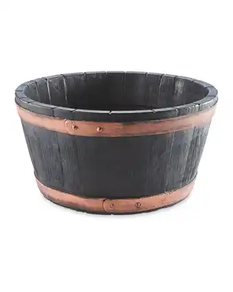 Aldi Oakwood Barrel Style Planter offer