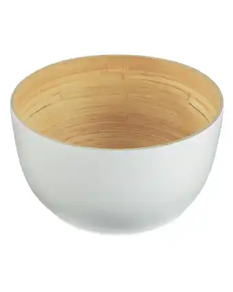 Aldi White High Bamboo Bowl offer
