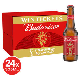 Asda Budweiser Lager Beer Bottles offer