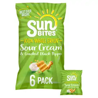 Asda Walkers Sunbites Sour Cream & Pepper Multipack Snacks offer