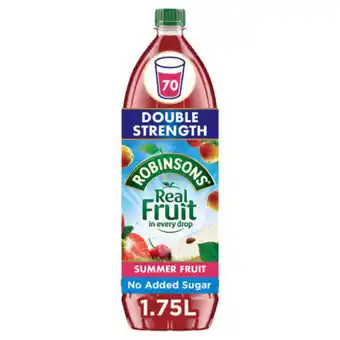 Asda Robinsons Double Concentrate Summer Fruits Squash No Added Sugar offer