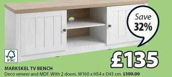 JYSK Markskel Tv Bench offer