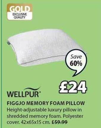 JYSK Figgjo Memory Foam Pillow offer