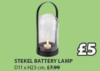 JYSK Stekel Battery Lamp offer