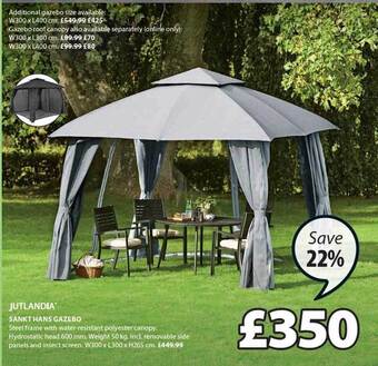 JYSK Sankt Hans Gazebo offer