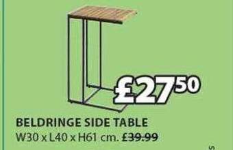 JYSK Beldringe Side Table offer