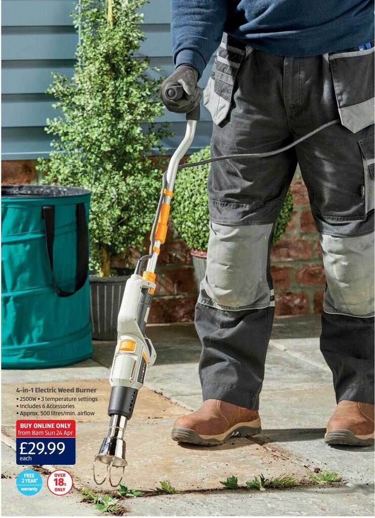 4in1 Electric Weed Burner offer at Aldi