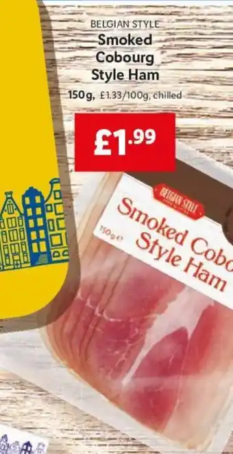 Lidl Smoked Cobourg Style Ham 150g offer