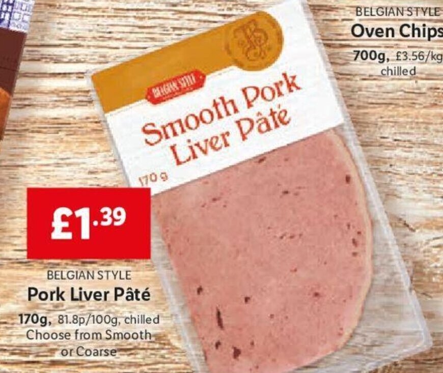 Pork Liver pate 170g offer at Lidl