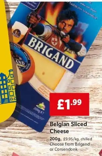 Lidl Belgian Sliced Cheese 200g offer