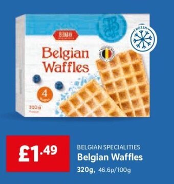 Lidl Belgian Waffles 320g offer