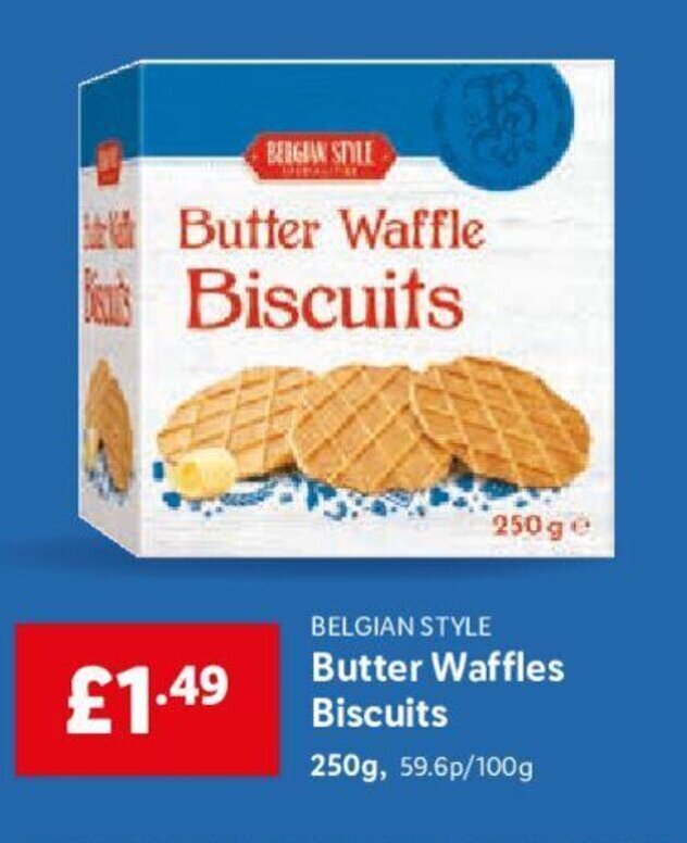 Butter Waffles Biscuits 250g offer at Lidl