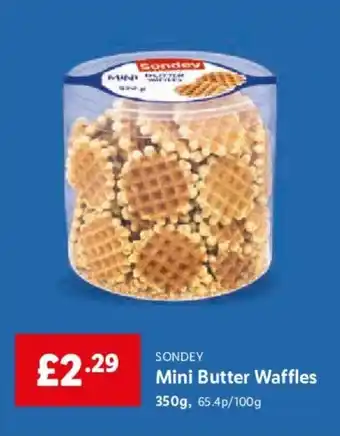 Lidl Mini Butter Waffles 350g offer