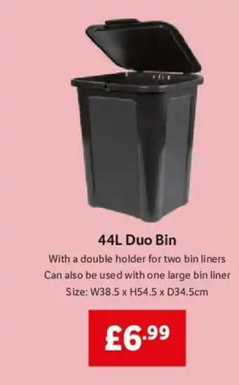 Lidl 44L Duo Bin offer
