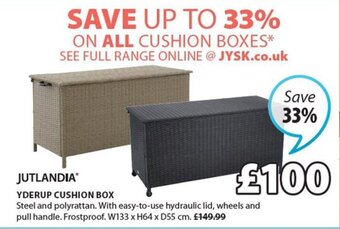 JYSK Jutlandia Yderup Cushion box offer