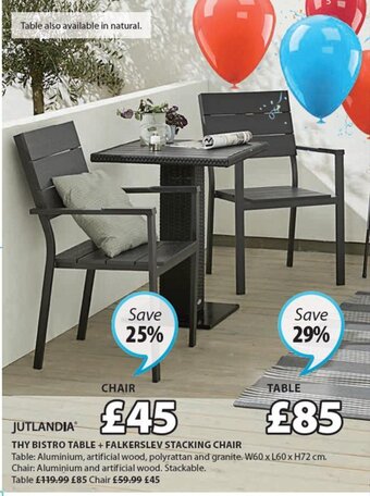 JYSK Jutlandia Thy Bistro Table offer