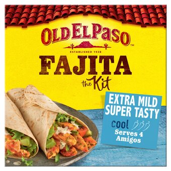 Tesco Old El Paso Extra Mild Fajita Dinner Kit 476G offer