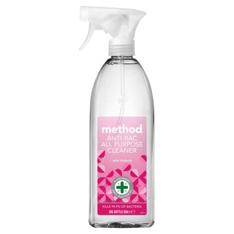 Tesco Method Antibacterial All Purpose Cleaner Spray Wild Rhubarb 828Ml offer