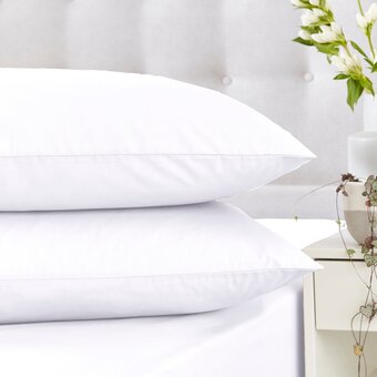 Tesco Silent Night Cotton Rich Pillowcase Pair White offer