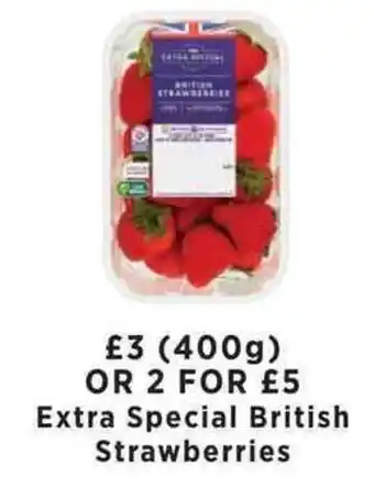 Asda Extra Special British Strawberries 400g offer
