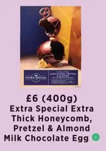Asda Extra Special Extra Thick Honeycomb, Pretzel & Almond Milk Chocolate Egg offer
