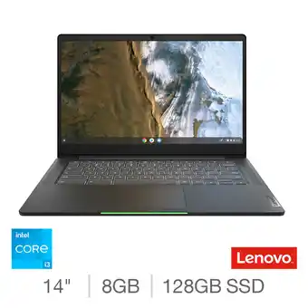 Costco Lenovo Chromebook 5, Intel Core i3, 8GB RAM, 128GB SSD, 14 Inch Chromebook, 82M8000RUK offer