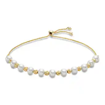 Costco 5.5-6mm Cultured Freshwater Pearl Bracelet, 14ct Yellow Gold offer