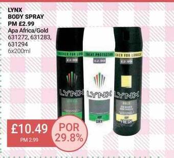 Bestway Lynx Body Spray offer