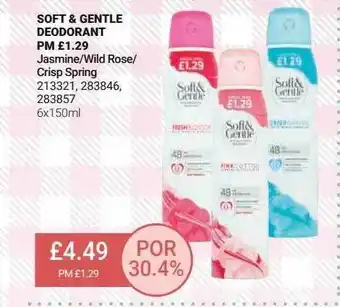 Bestway Soft & Gentle Deodorant offer