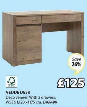 JYSK Vedde Desk offer
