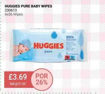 Bestway Huggies Pure Baby Wipes offer