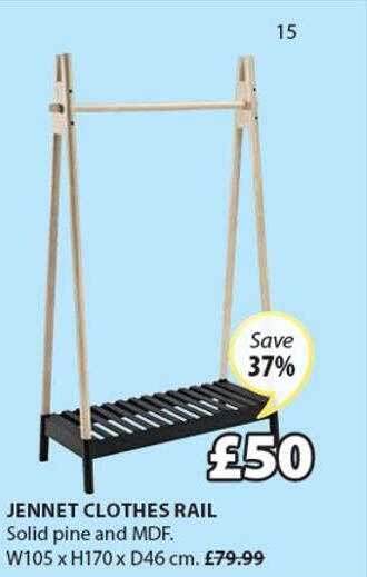 JYSK Jennet Clothes Rail offer