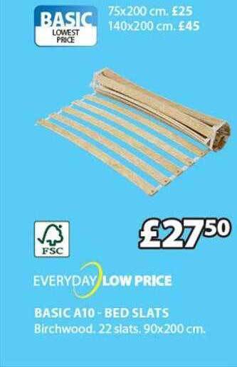 JYSK Basic A10 Bed Slats offer