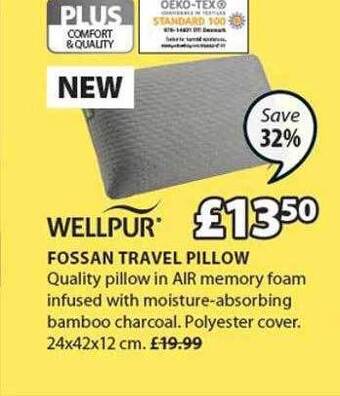 JYSK Fossan Travel Pillow offer