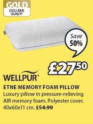 JYSK Etne Memory Foam Pillow offer