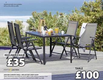 JYSK Recliner Chair, Table offer