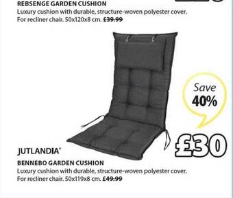 JYSK Bennebo Garden Cushion offer