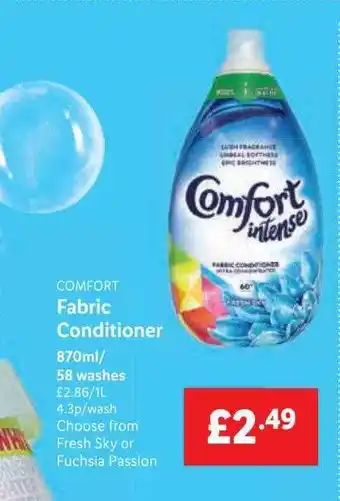 Lidl Comfort Fabric Condtioner offer