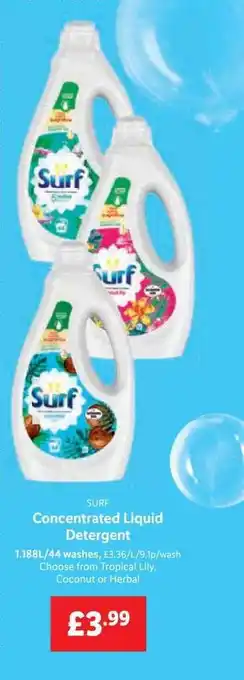 Lidl Concentrated Liquid Detergent offer